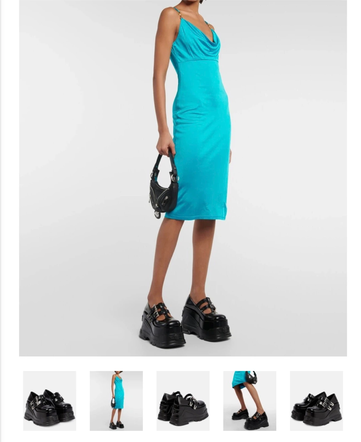 Authentic Versace Black Platform Mary Jane Shoes - photo 3