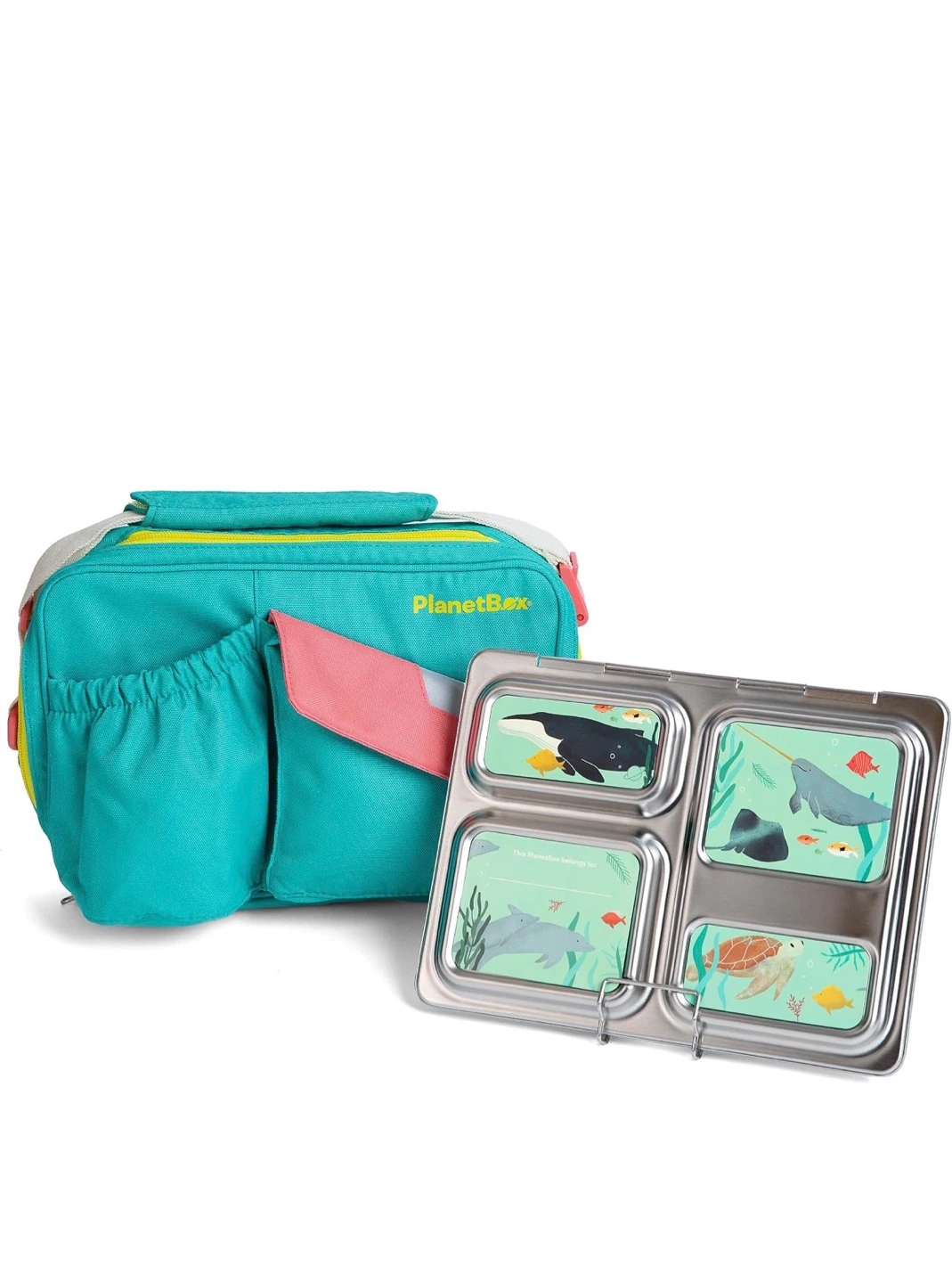 PlanetBox Insulated Lunch Bag and Stainless Steel Bento