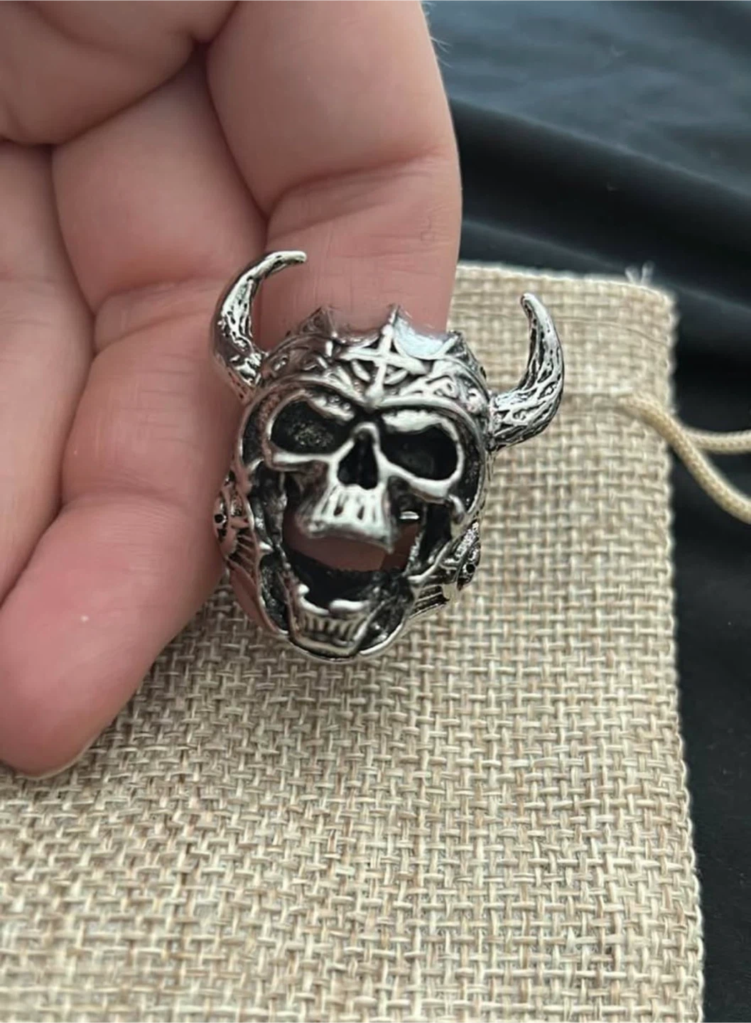 Skull Ring Size 9