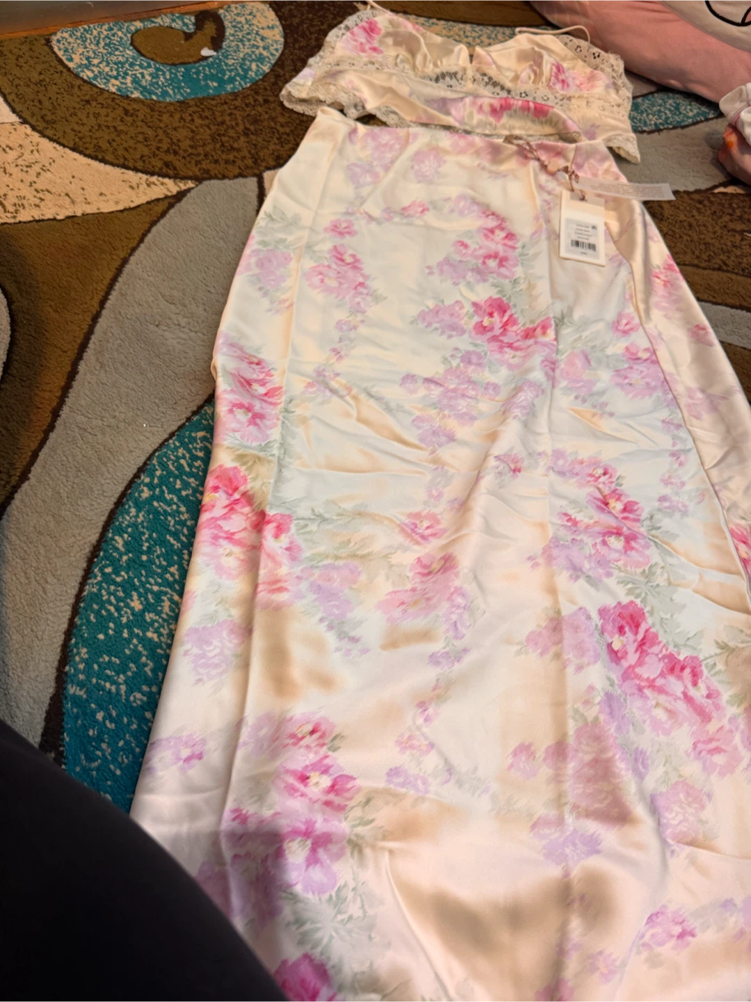 LoveShackFancy Kalo Satin Skirt