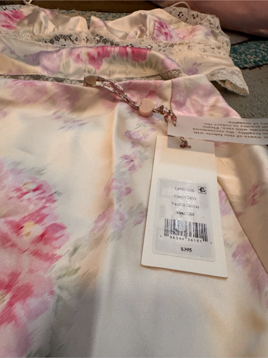 LoveShackFancy Kalo Satin Skirt - photo 3