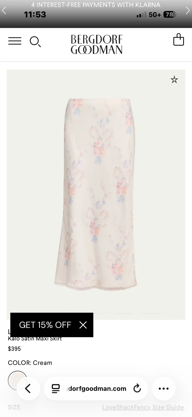 LoveShackFancy Kalo Satin Skirt - photo 4