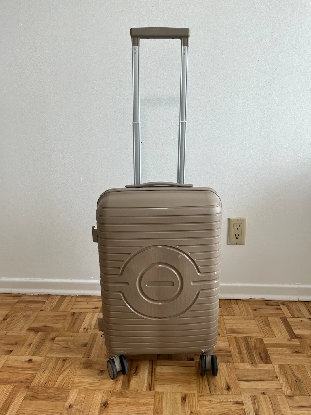 Beige Hardshell Carry-on Luggage - photo 3