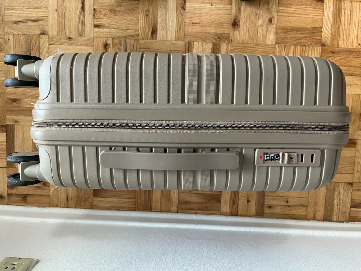 Beige Hardshell Carry-on Luggage - photo 4