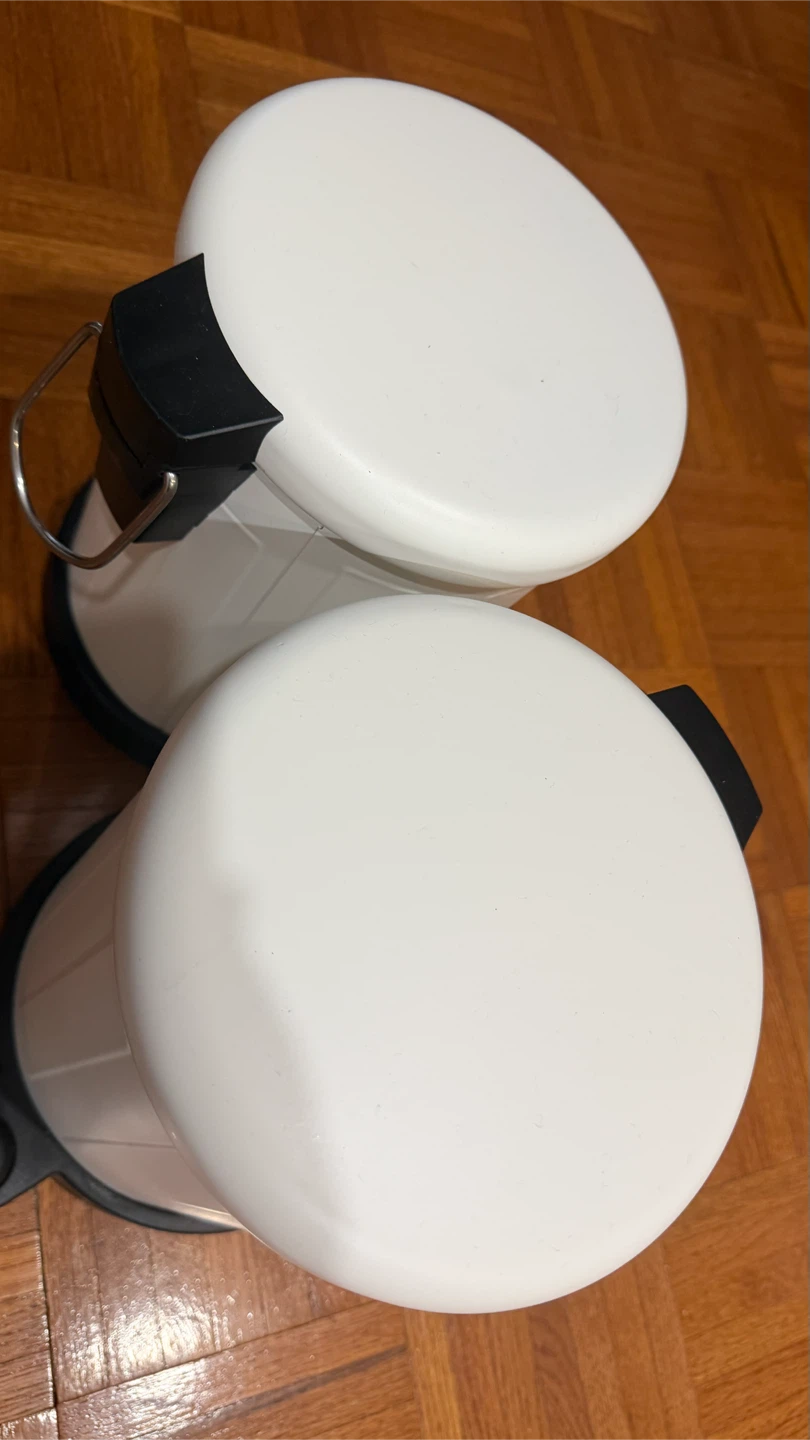 Two IKEA white bins - photo 2