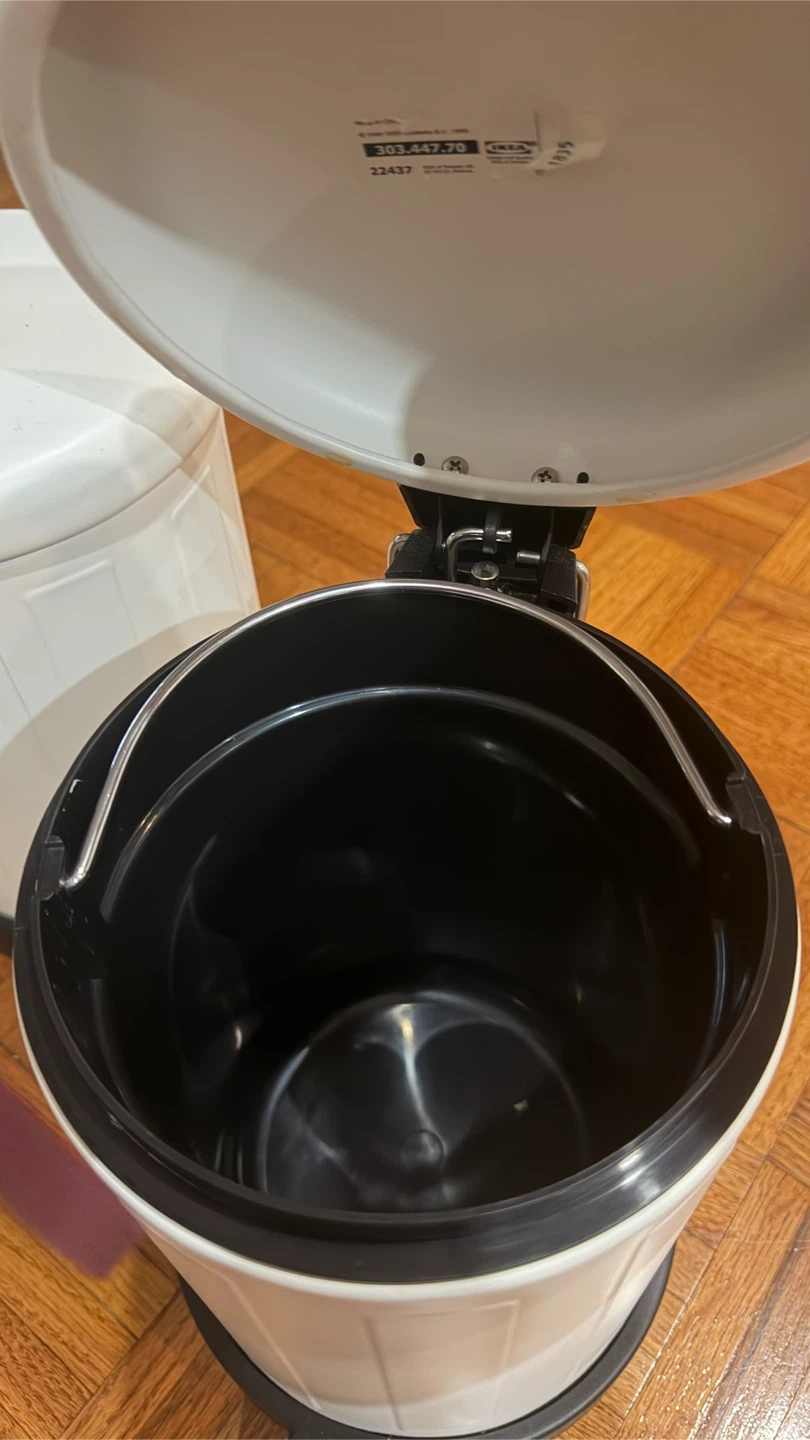 Two IKEA white bins - photo 3