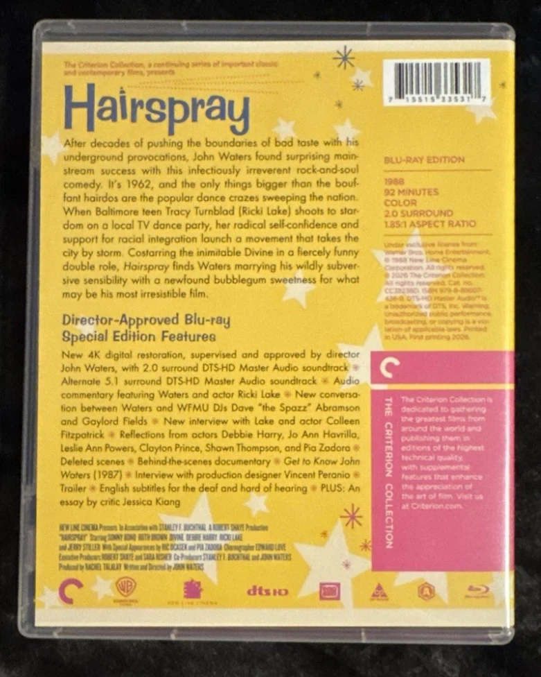 Hairspray Criterion Collection Blu Ray - photo 2