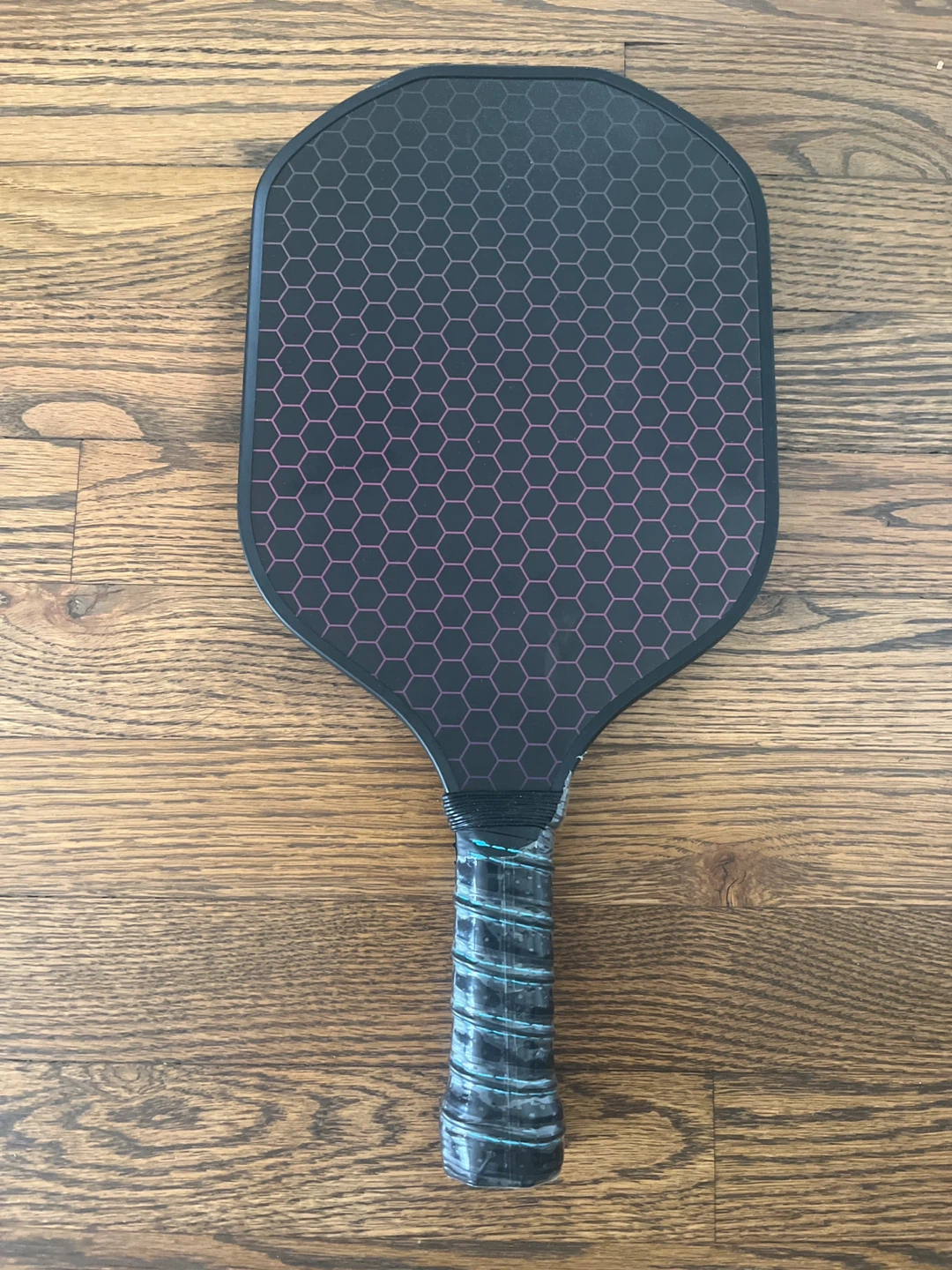 Pickleball Paddle with Honeycomb Pattern