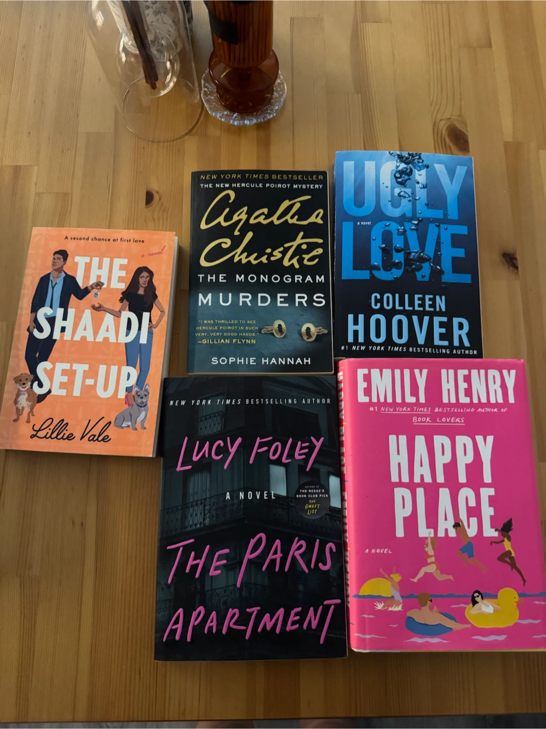 Set of 5 Popular Contemporary and Mystery Novels