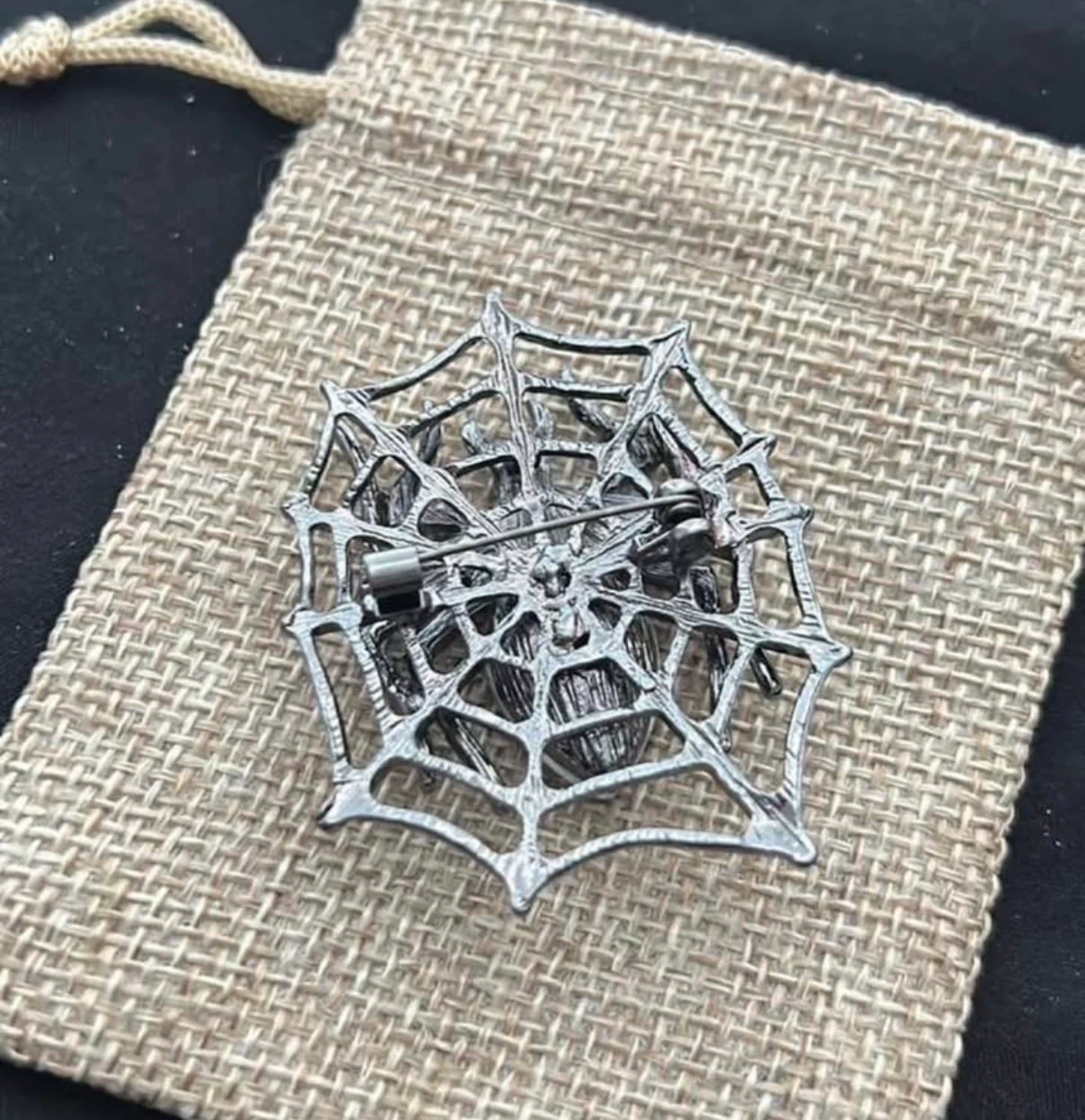 Spiderweb brooch - photo 2