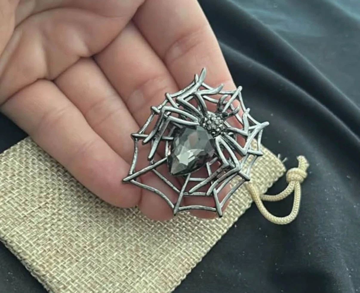 Spiderweb brooch - photo 3