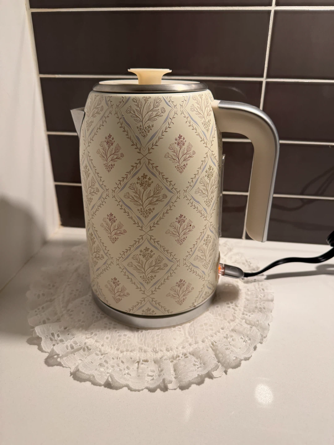 Cute Vintage Floral Electric Kettle - photo 2