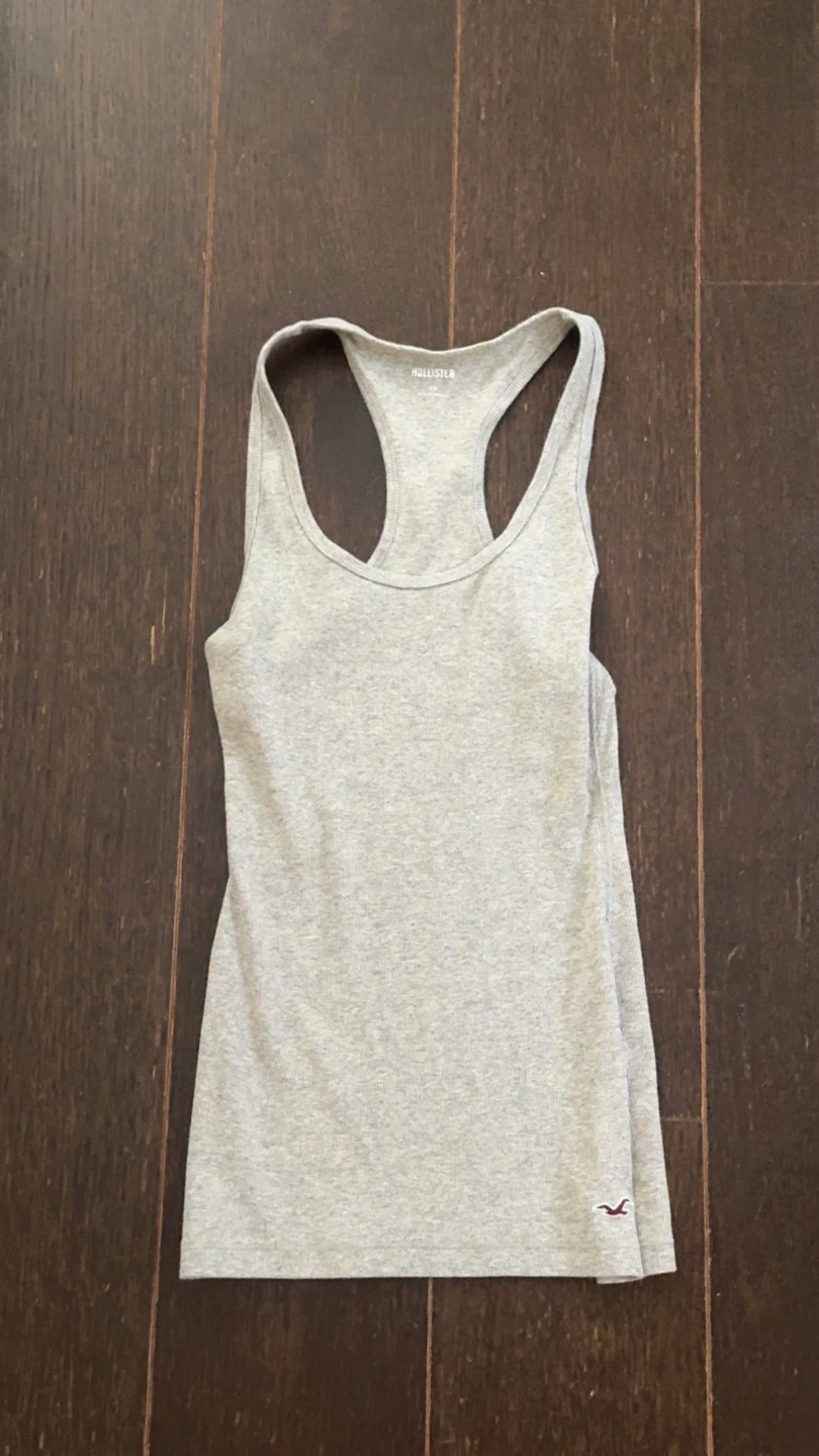 Heather grey Hollister Icon Racerback Tank