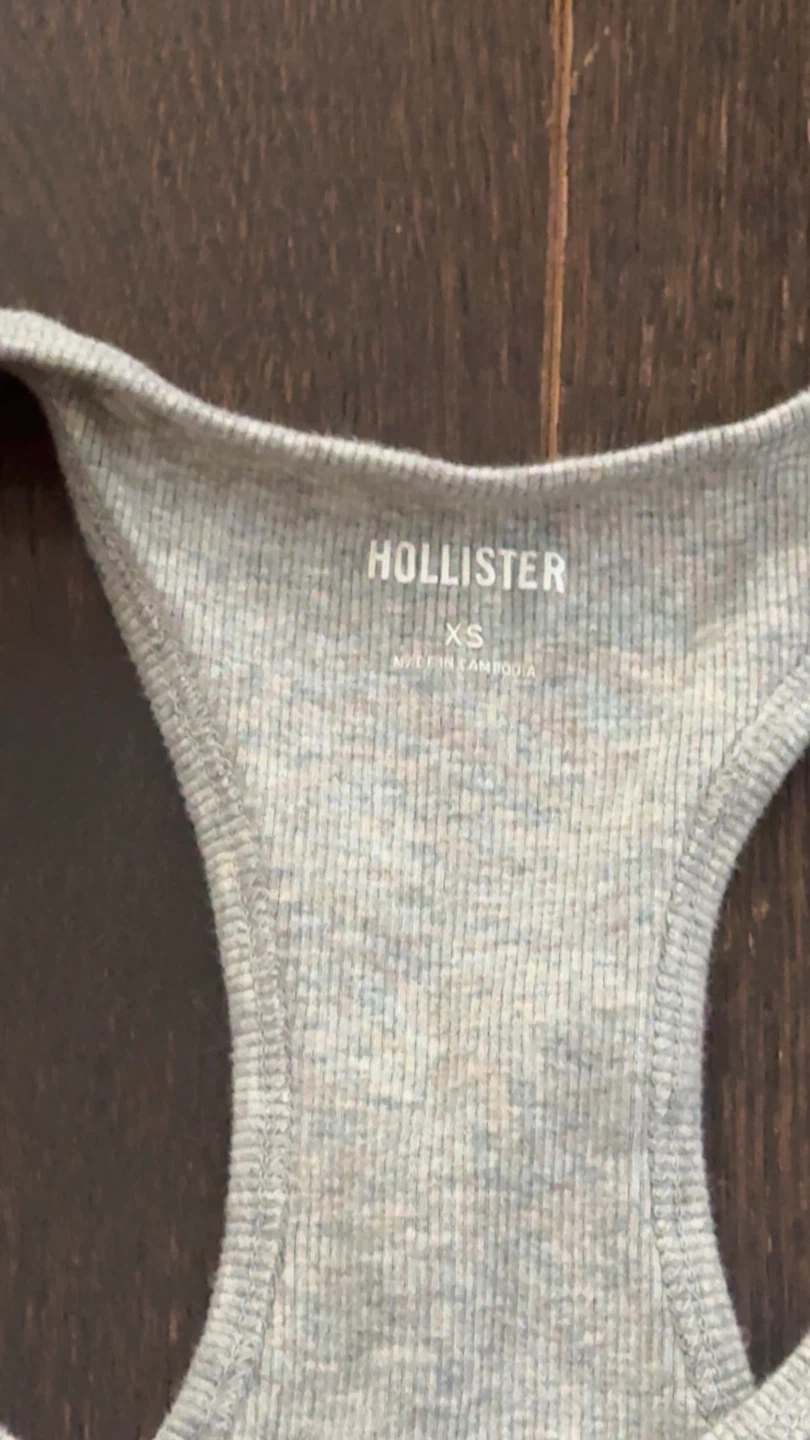 Heather grey Hollister Icon Racerback Tank - photo 2