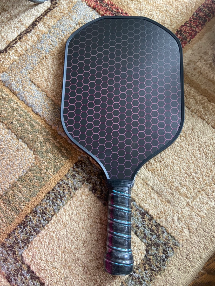 Pickleball Paddle with Honeycomb Pattern