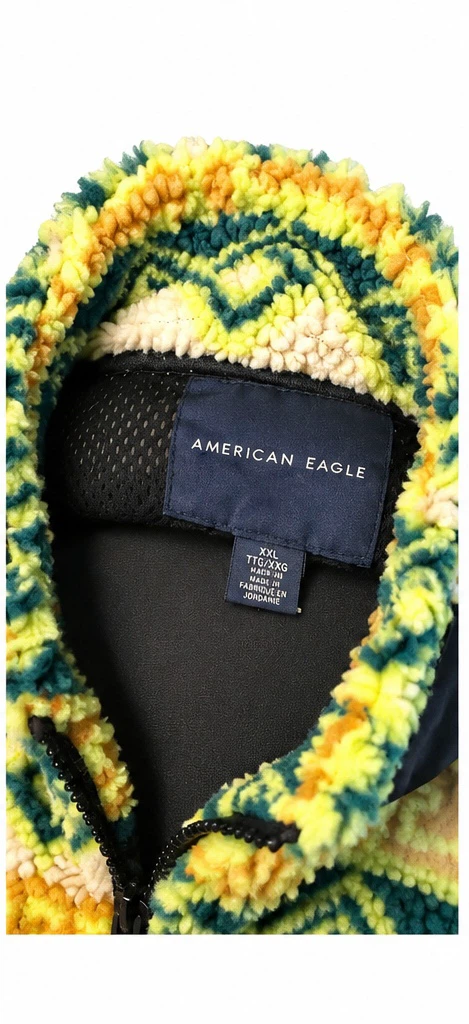American Eagle Patterned Fleece Jacket - photo 3