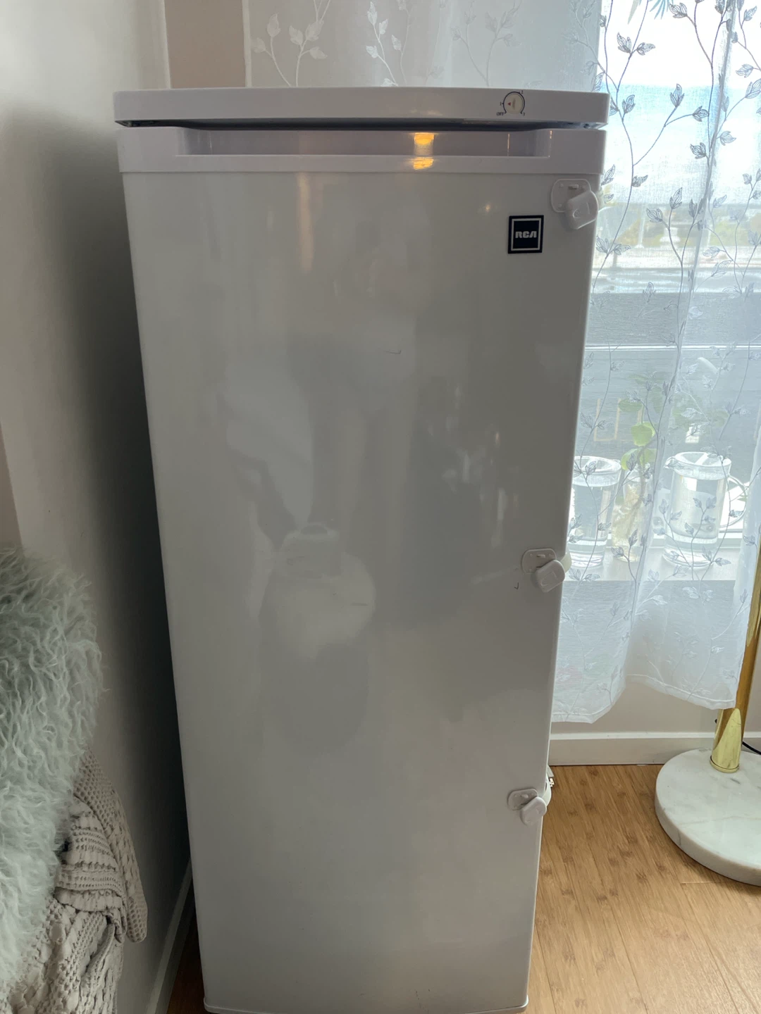 RCA White Upright Freezer