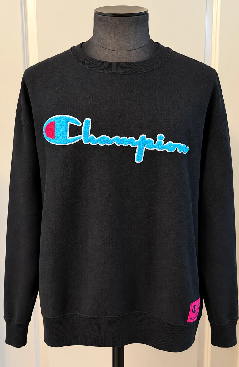 Champion Black Crewneck Sweatshirt - Reverse Weave - XXL