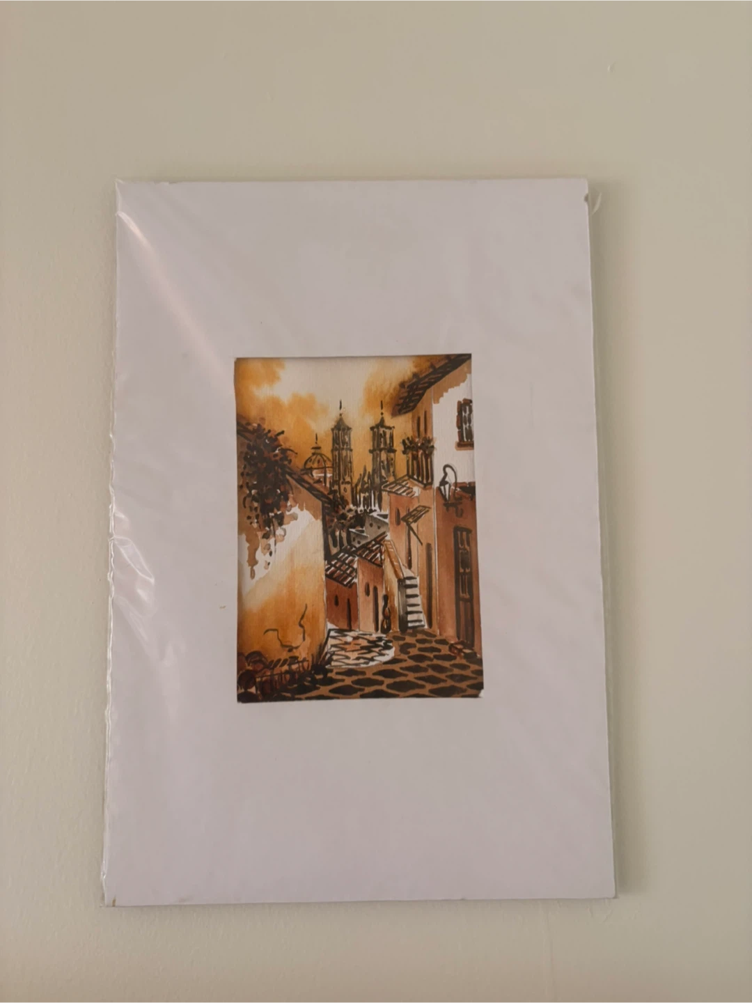 Watercolor Cityscape Painting