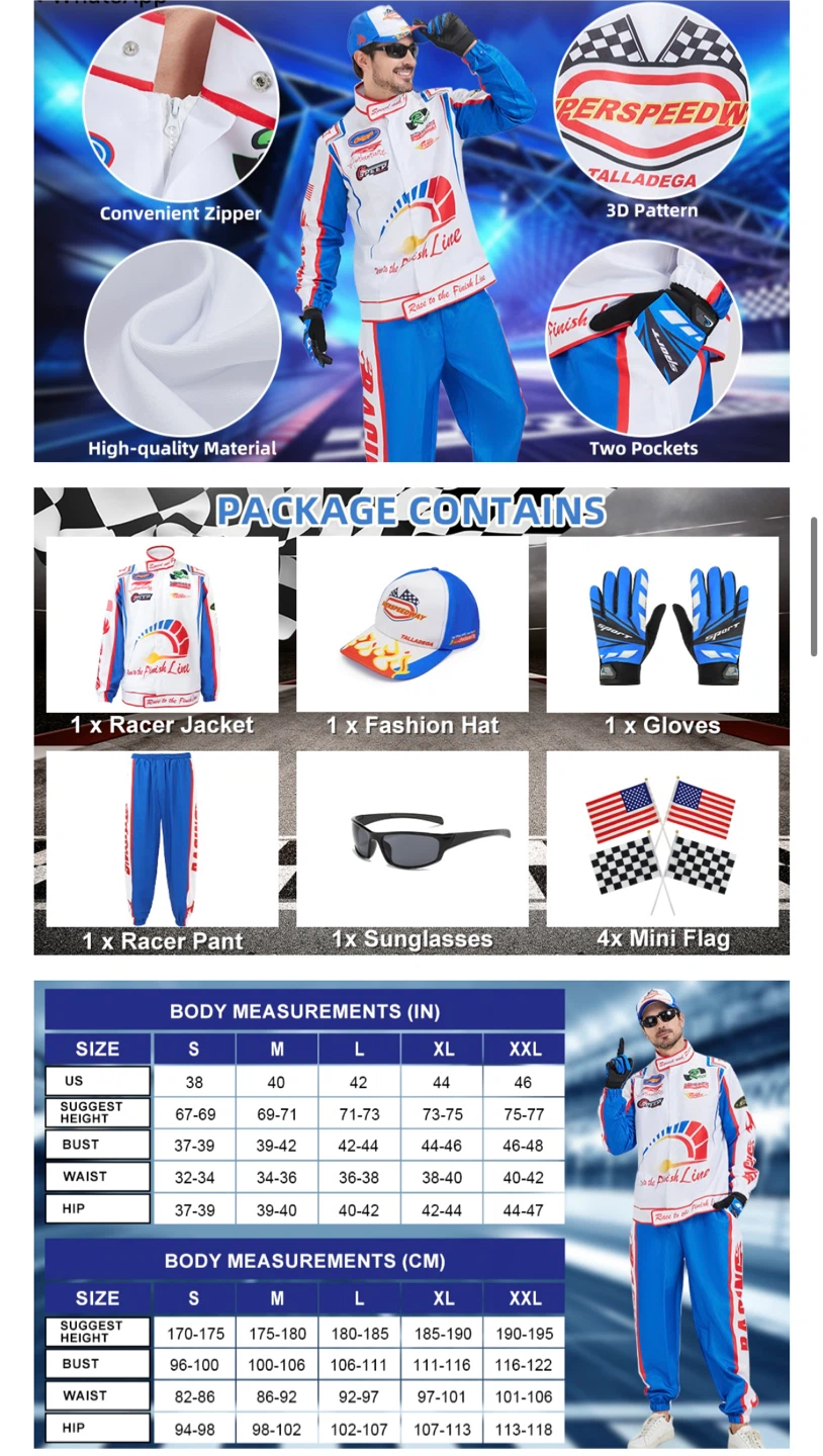 Racing Costume Set Size XL - photo 3