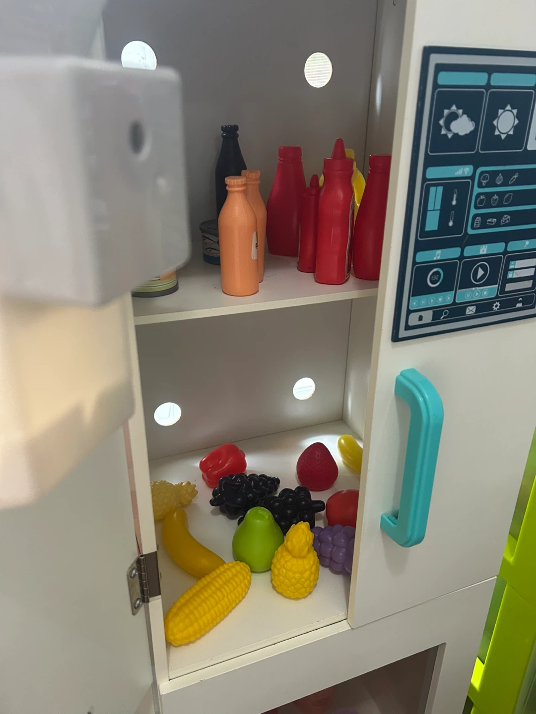 Wooden Play Kitchen with Toy Food Accessories - photo 4