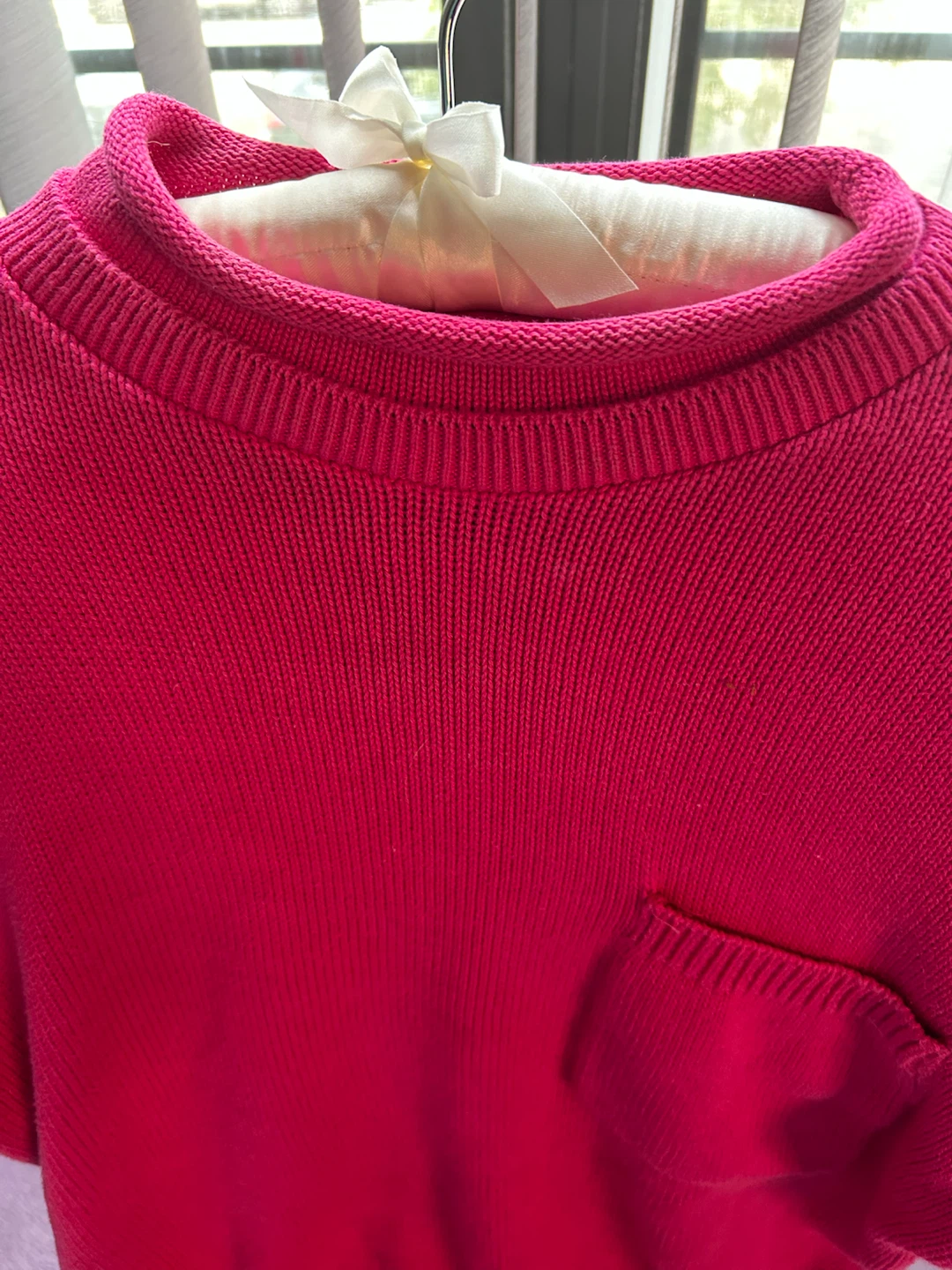 Retro Lizwear Hot Pink Cotton Sweater