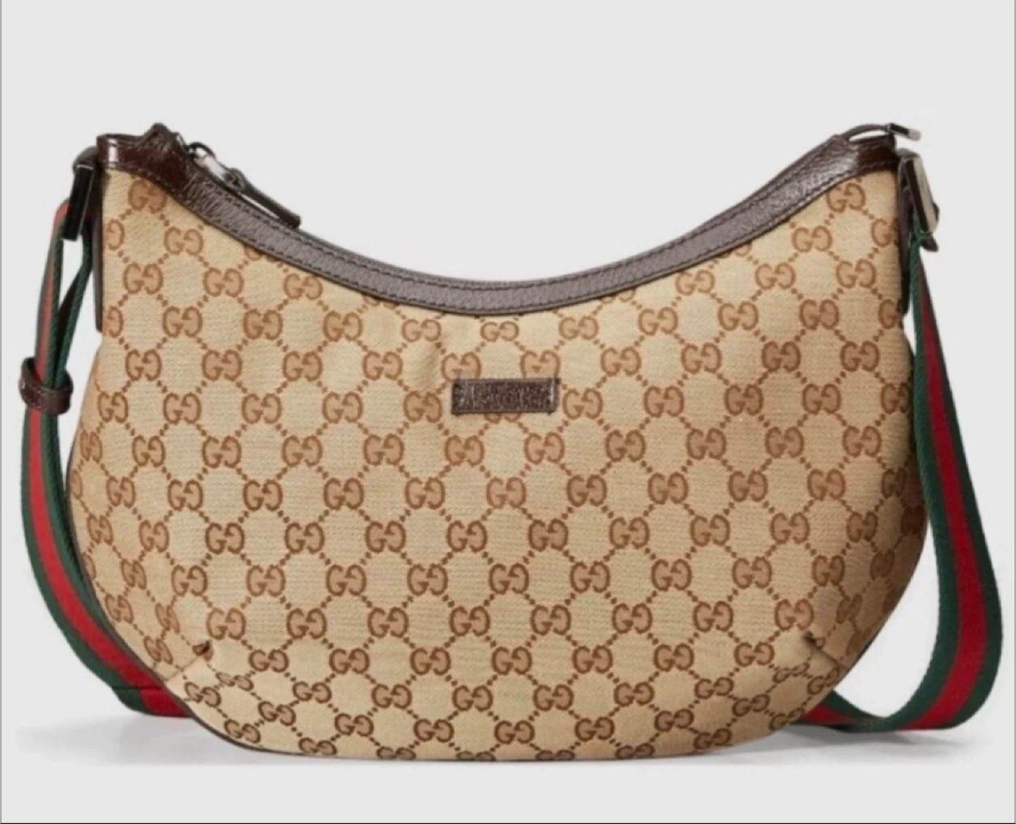 💯 Authentic Gucci GG Monogram Canvas Crossbody Bag