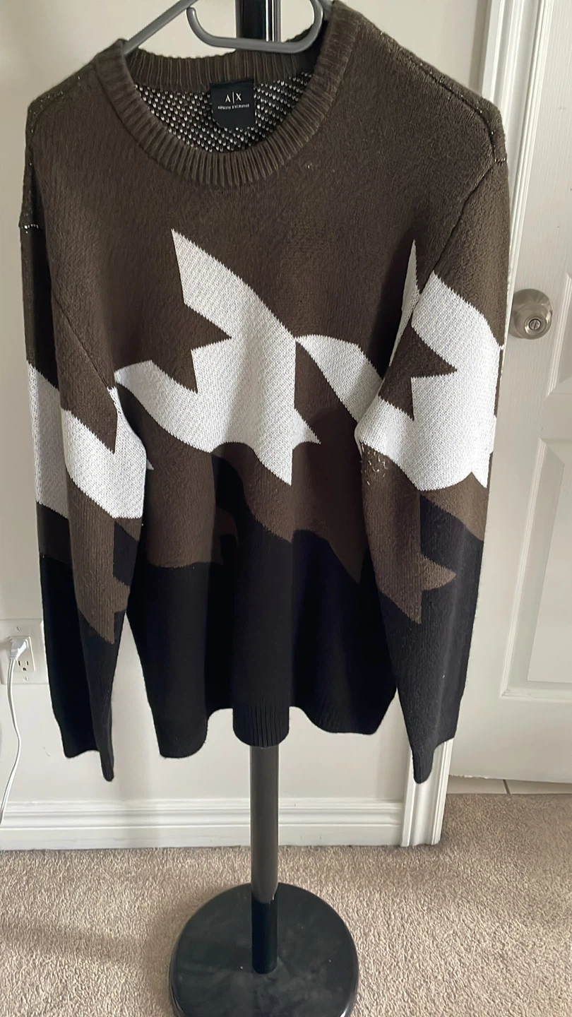 Armani Exchange A|X Graphic Knit Sweater