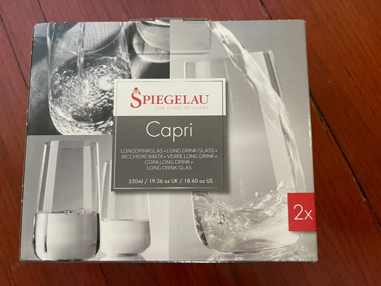 New SPIEGELAU Capri Drinking Glasses x 4