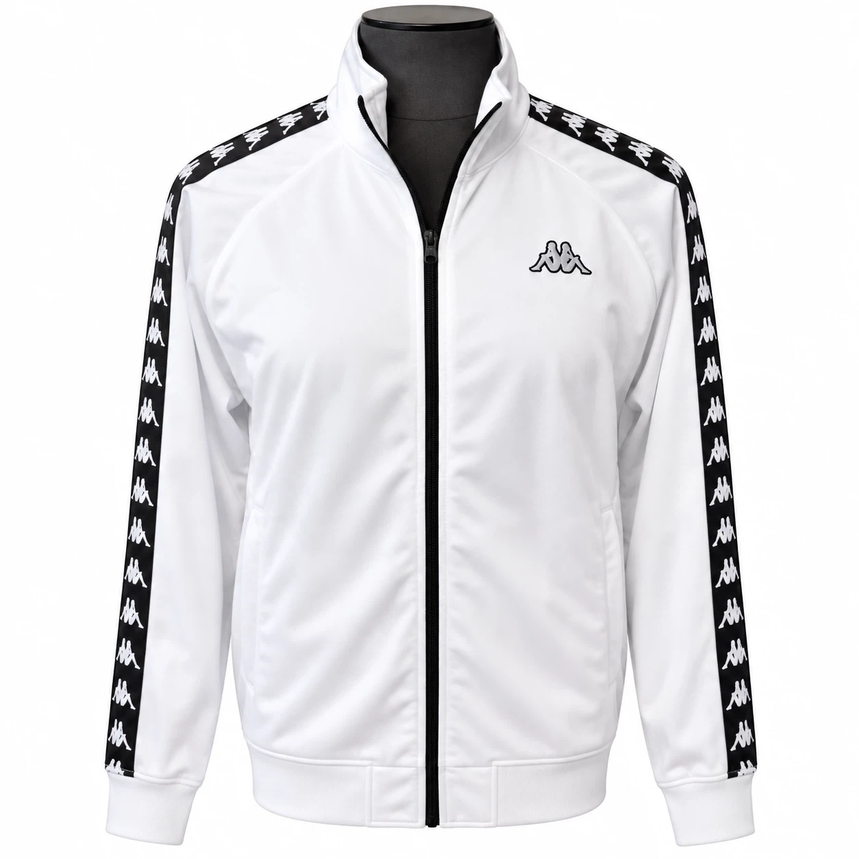 Kappa White Track Jacket - Size L