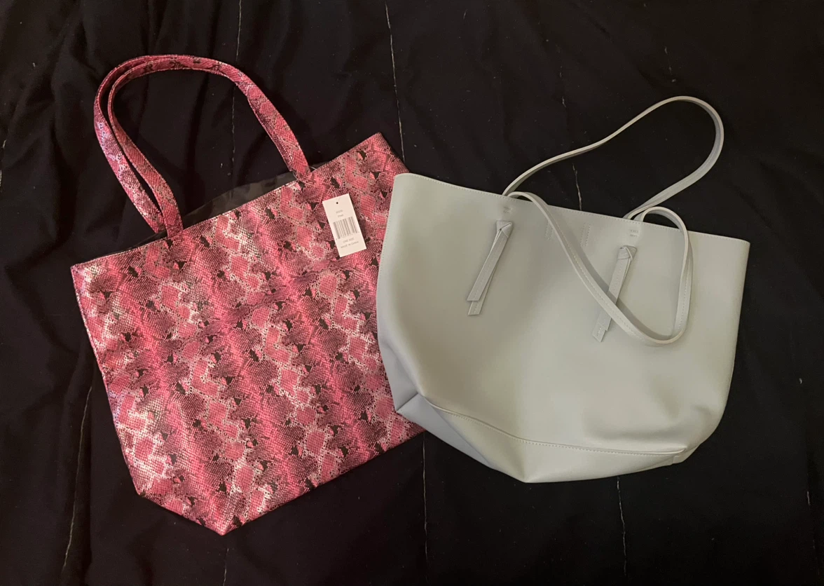 Two handbags - “tote bag style”