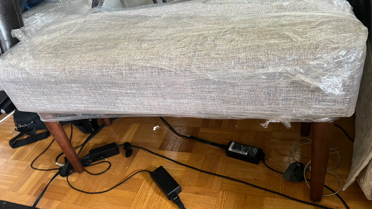 Upholstered Entryway Bench-32" x 12" x 17"
