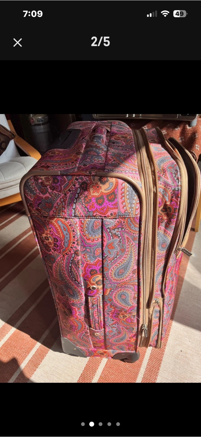 Anne Klein Paisley Rolling Suitcase - photo 2