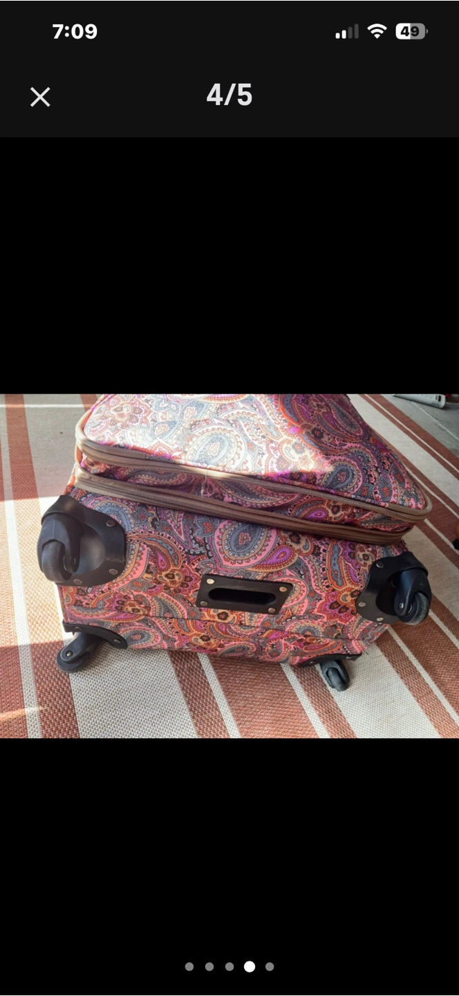 Anne Klein Paisley Rolling Suitcase - photo 4