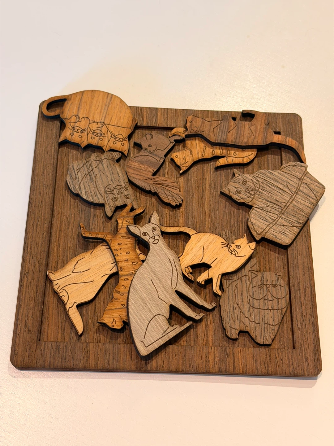 Wooden Cat Puzzle - photo 2
