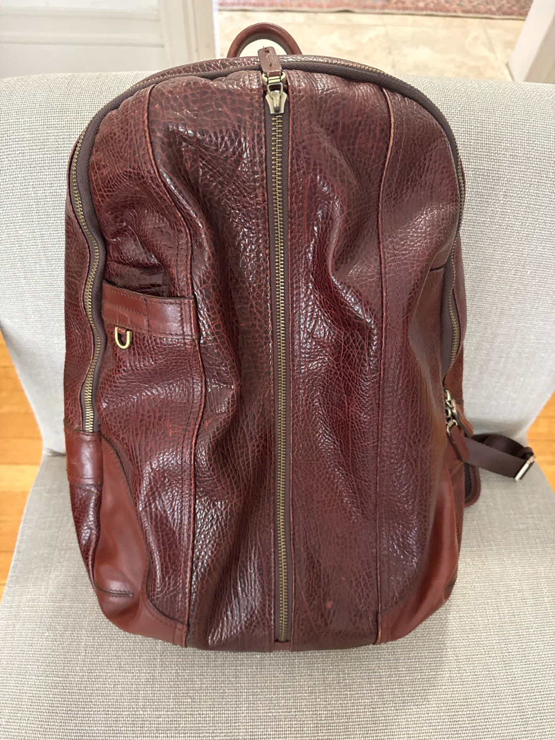 Tony Bellucci Brown Leather Backpack