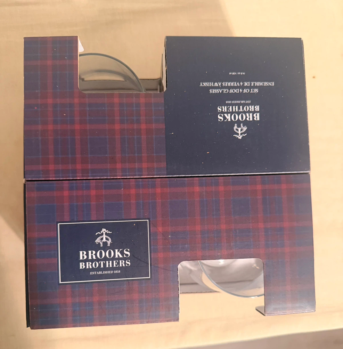 Brooks Brothers Set of 4 DOF Glasses