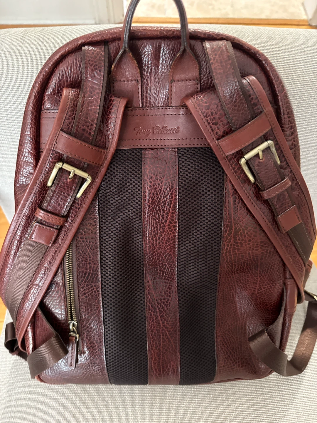 Tony Bellucci Brown Leather Backpack - photo 3