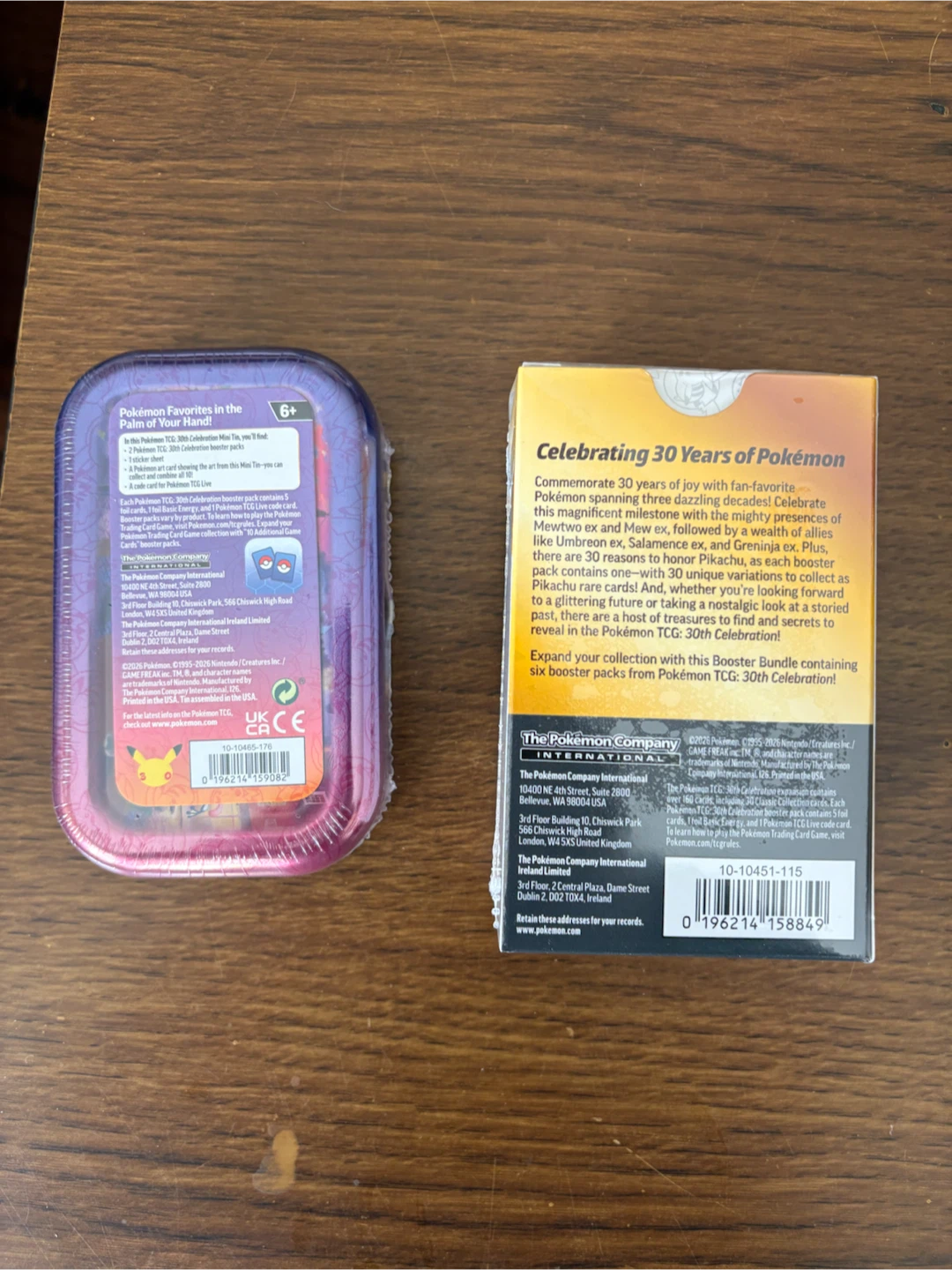 Pokemon TCG 30th Celebration Bundle and Mini Tin - photo 2