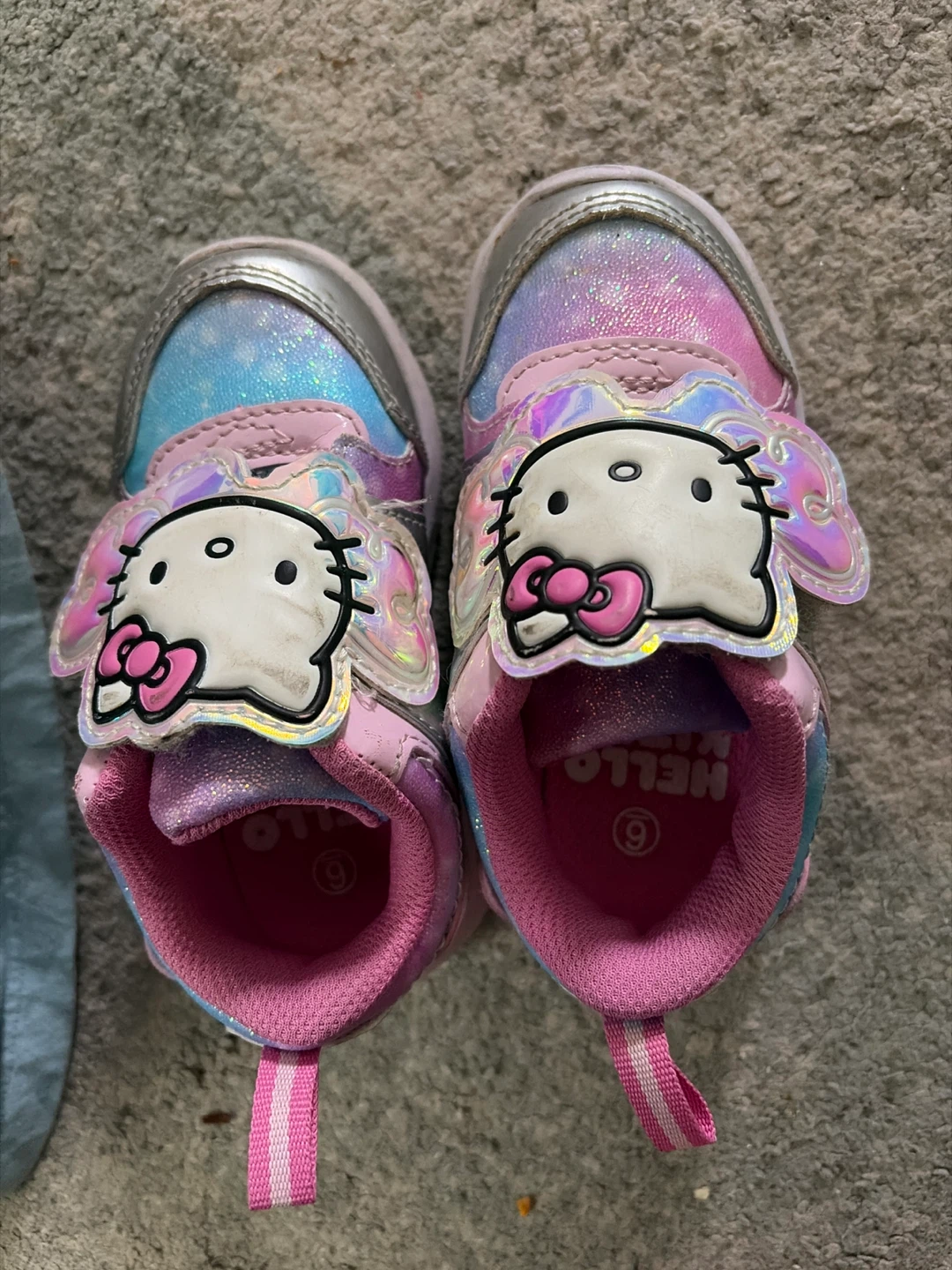 Hello Kitty iridescent sneakers size 9