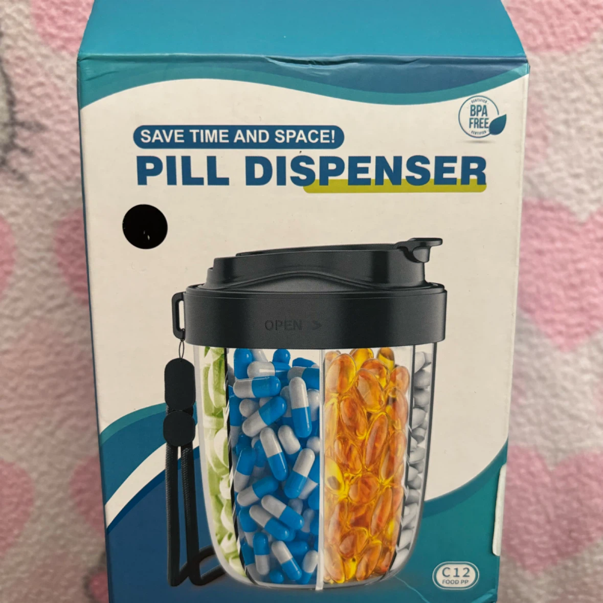 Portable Pill Dispenser - *Black* - photo 2