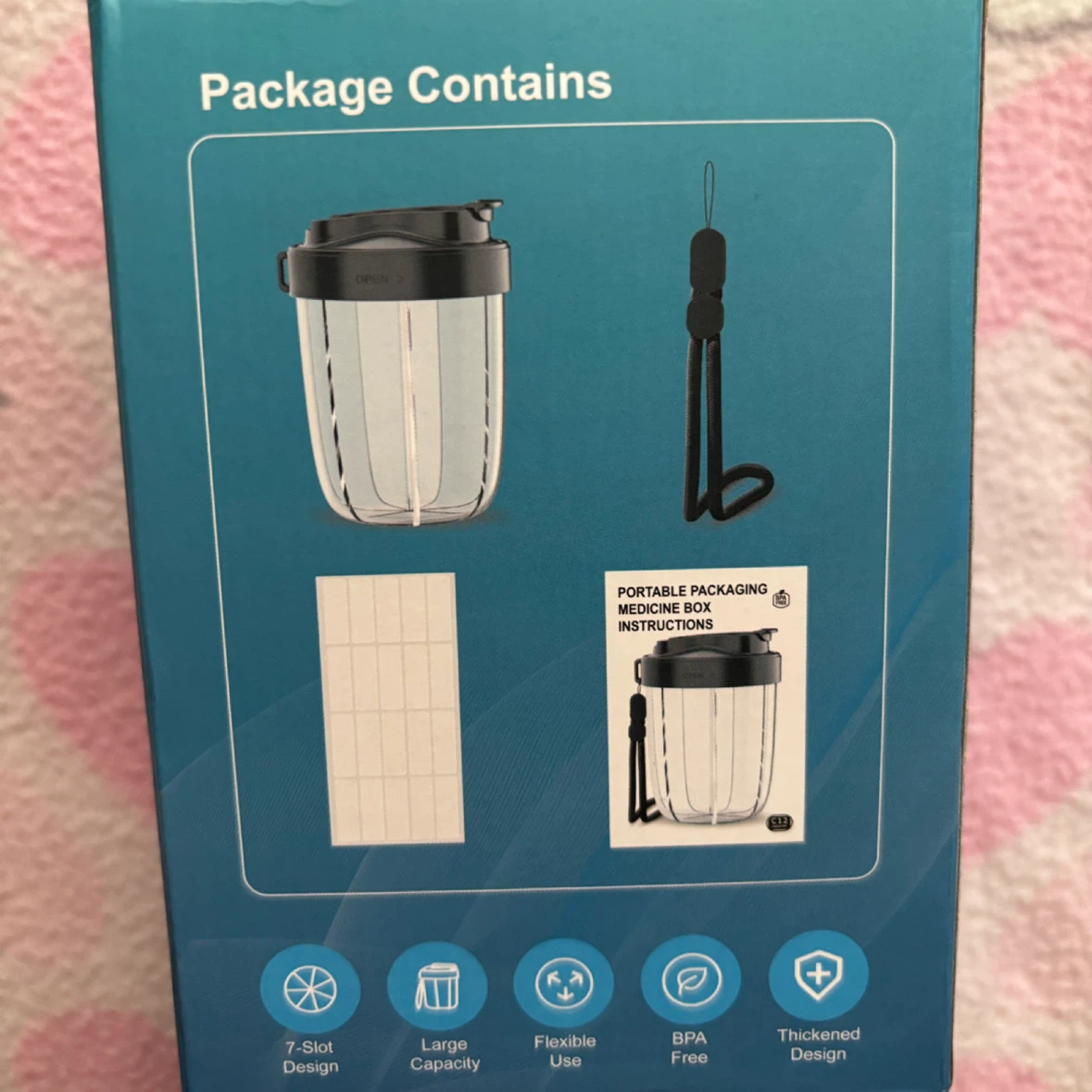 Portable Pill Dispenser - *Black* - photo 3
