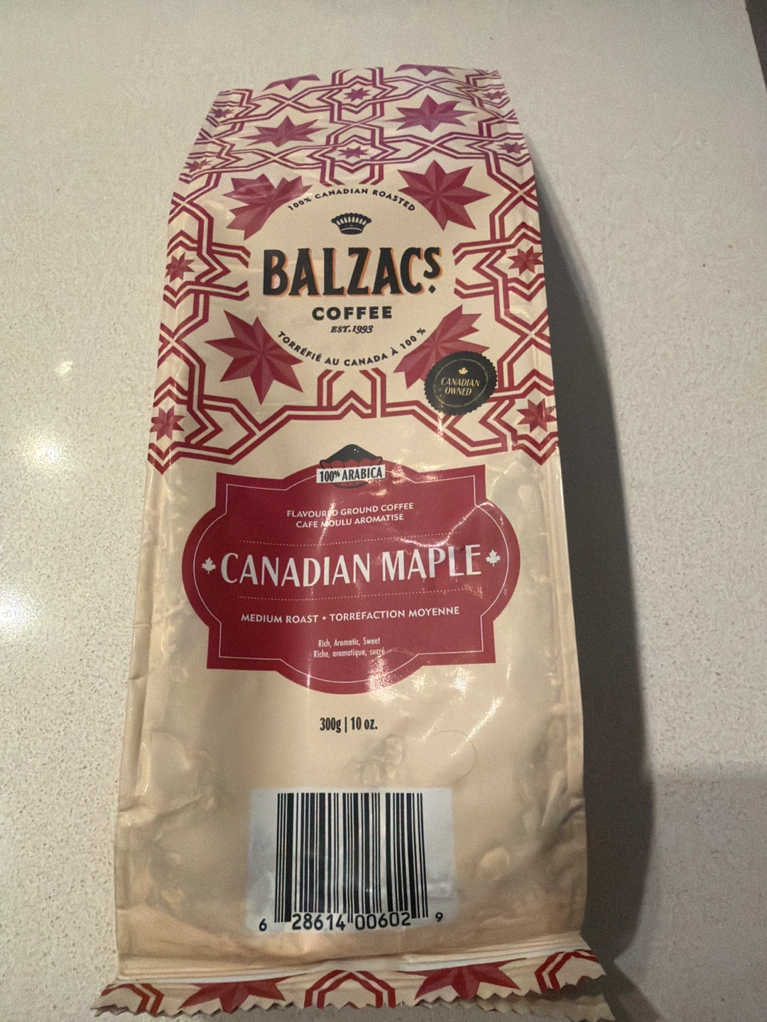 Balzac's Canadian Maple Ground Coffee 300g