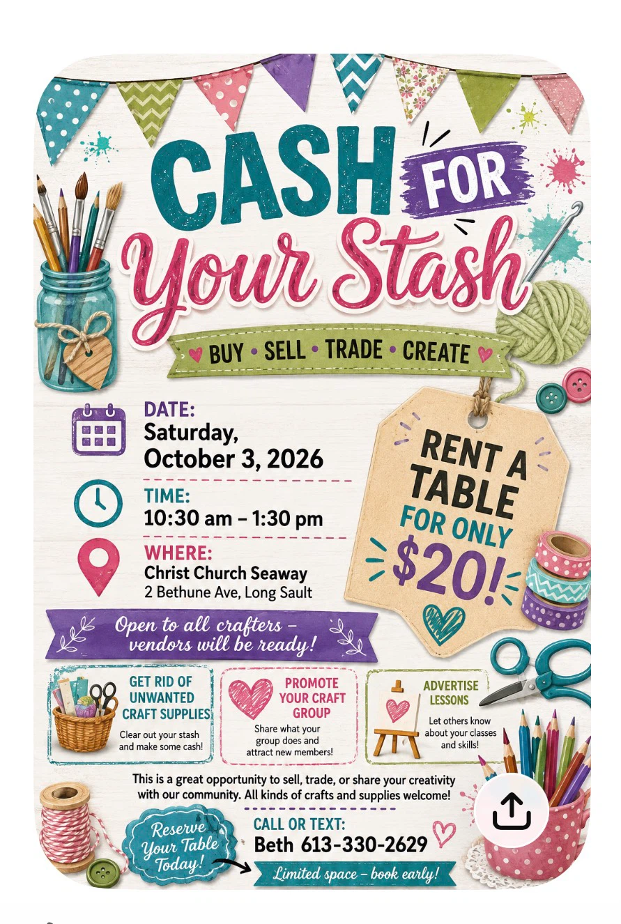 Cash for Your Stash Event Table Rental