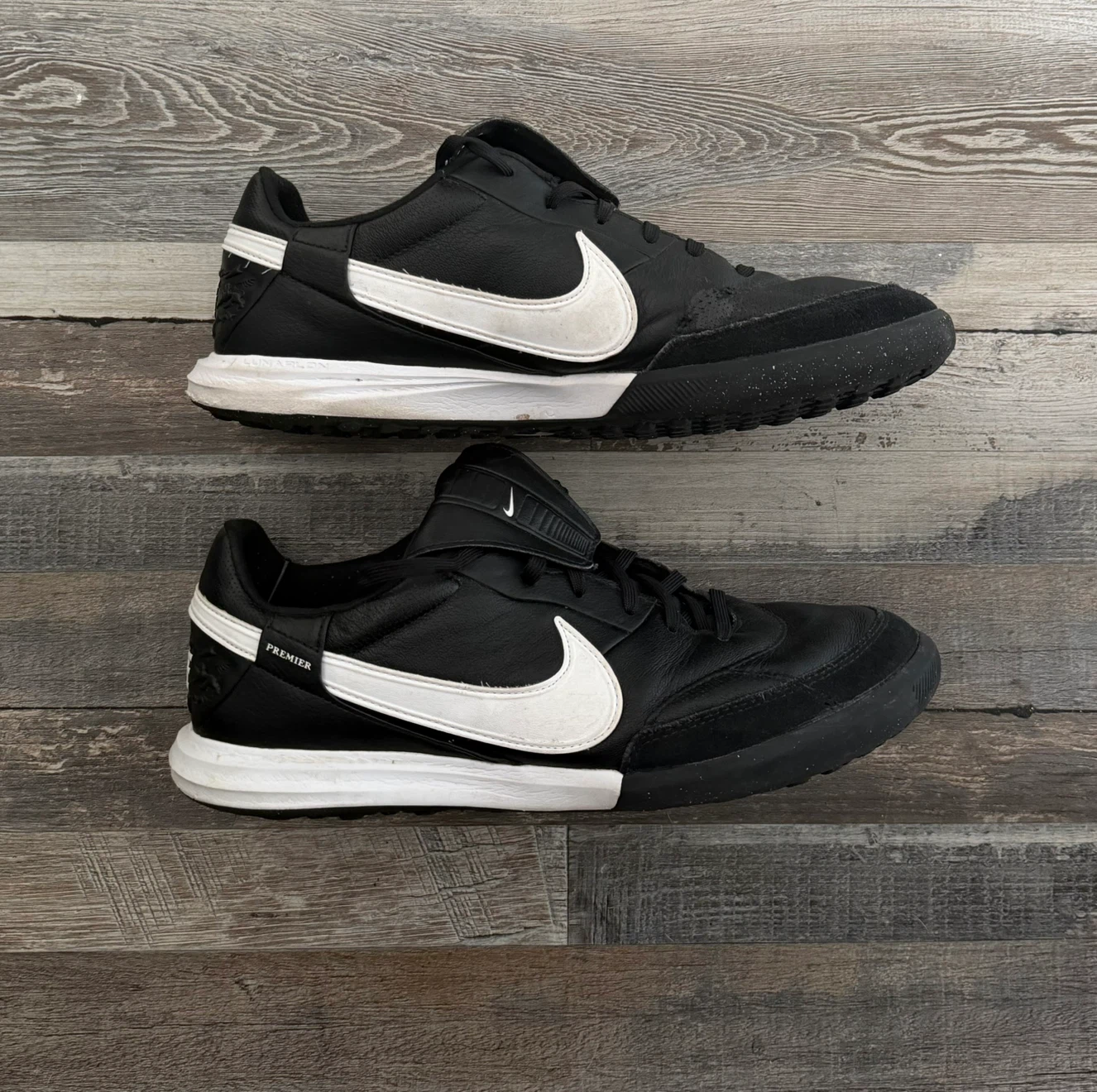Nike Premier II Sala Black and White Soccer Shoes