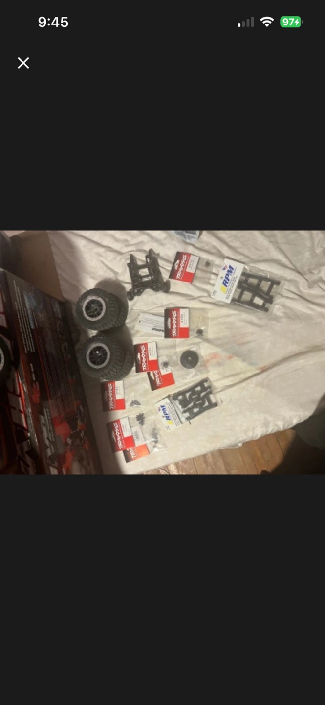 Traxxas RC Truck with Charger, Batteries and Parts