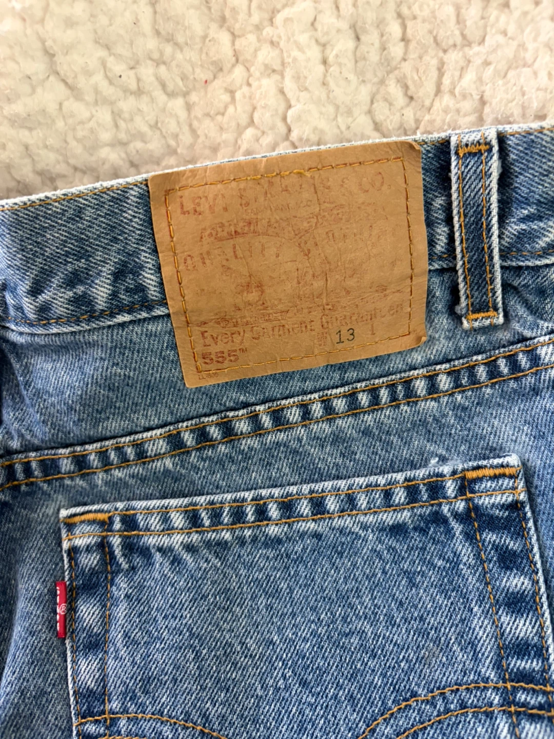 Levi's vintage denim shorts size 13 - photo 3