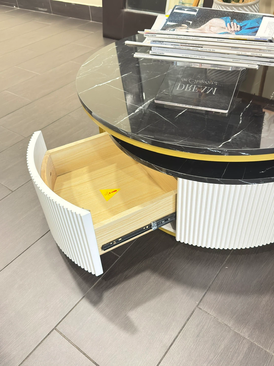 Nesting Coffee Table Set - Faux Marble Top - photo 4