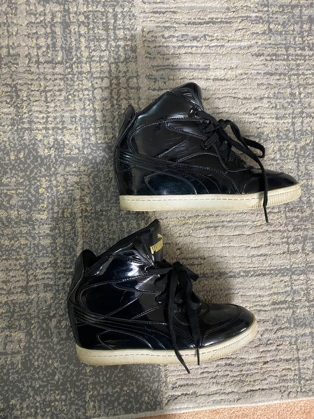 Puma Women's Black Wedge Sneakers Size 7.5 - photo 2