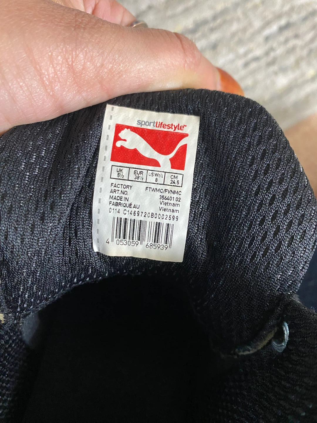 Puma Women's Black Wedge Sneakers Size 7.5 - photo 4